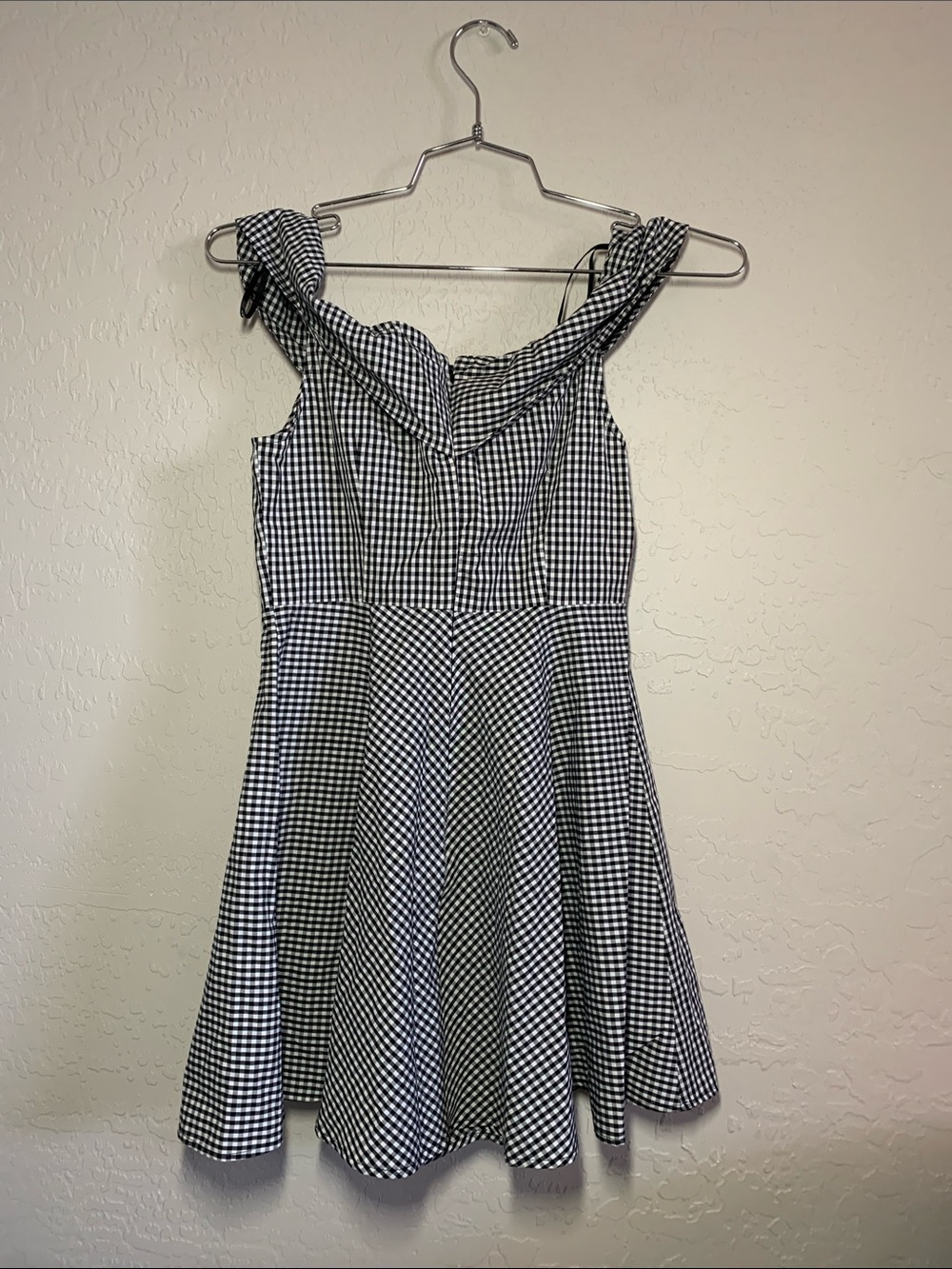Forever 21 Black and White Gingham Dress | Size S - Picture 4 of 10